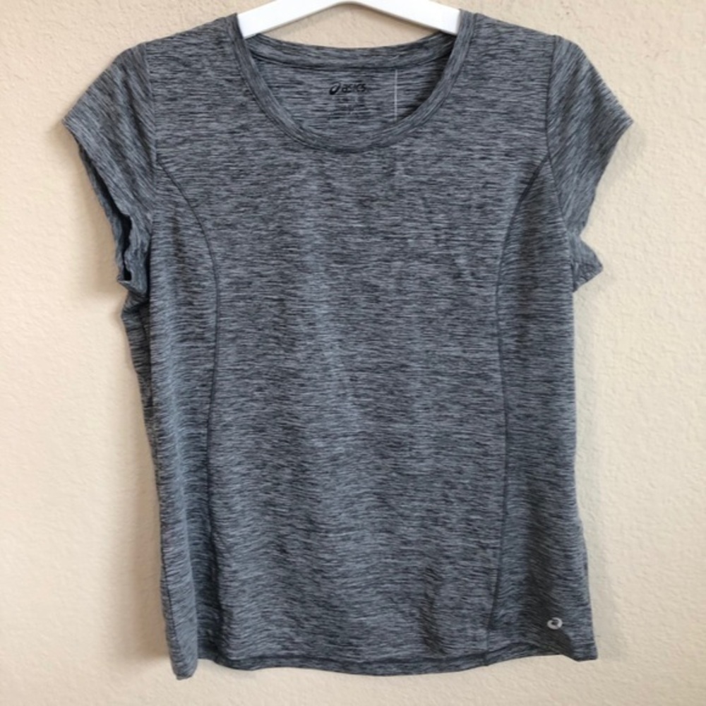 ASICS Athletic Top Cap Sleeve Warm Up Yoga Spin